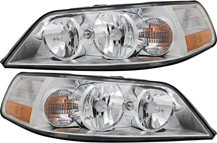 2005-2011 Lincoln Town Car Headlights Driver Left and Passenger Right Side Halogen