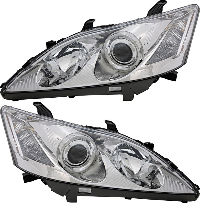 2007-2009 Lexus ES350 Headlights Driver Left and Passenger Right Side Halogen