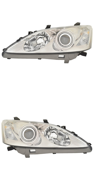 2007-2009 Lexus ES350 Headlights Driver Left and Passenger Right Side HID/Xenon