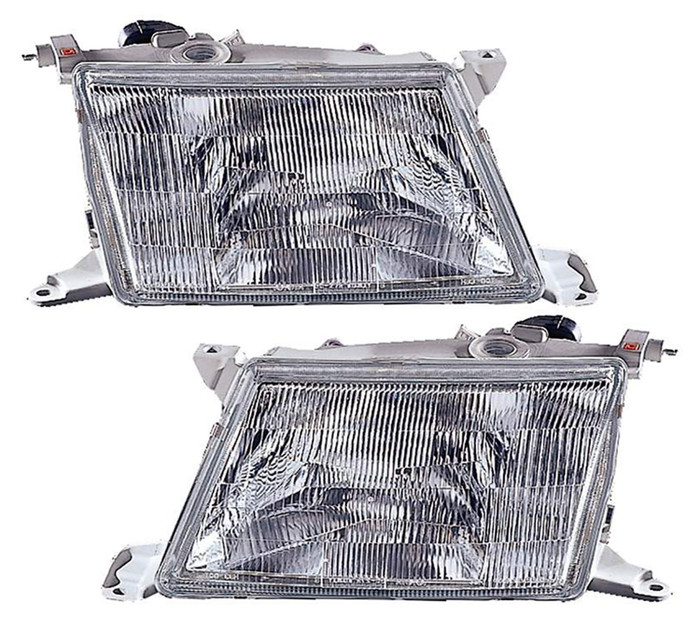 1995-1997 Lexus LS400 Headlights Driver Left and Passenger Right Side Halogen
