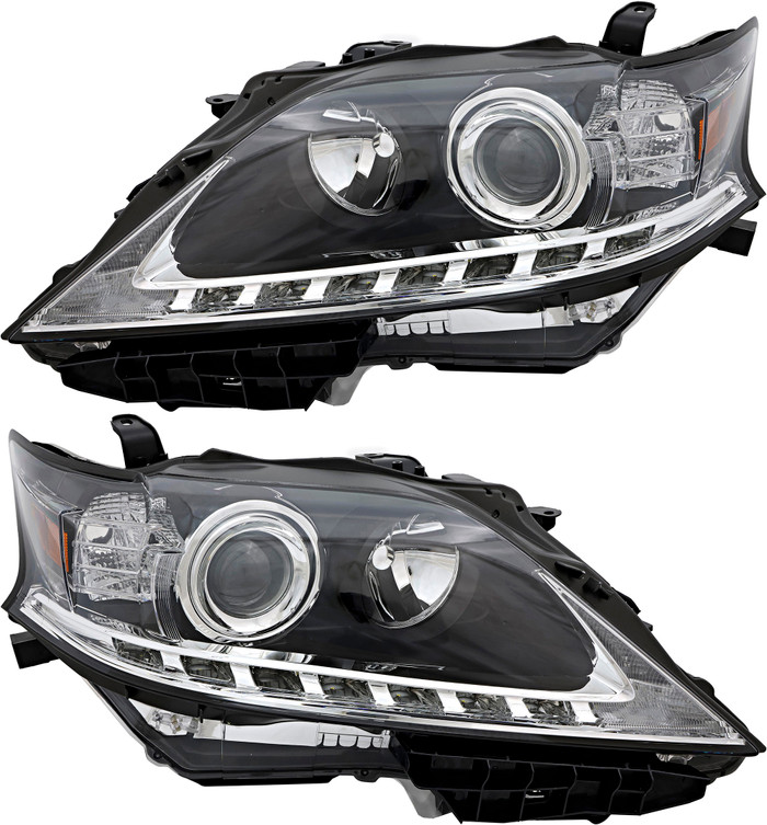 2013-2014 Lexus RX450h Headlights Driver Left and Passenger Right Side Halogen Japan Built