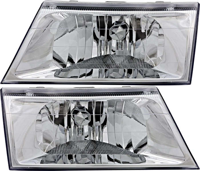 2003-2004 Mercury Grand Marquis Headlights Driver Left and Passenger Right Side Halogen