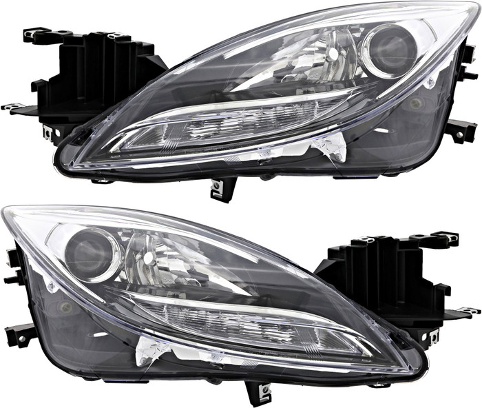 2012-2013 Mazda 6 Headlights Driver Left and Passenger Right Side Halogen