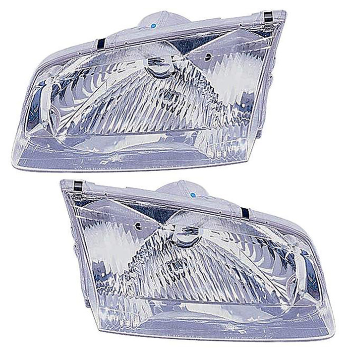2000-2002 Mazda 626 Headlights Driver Left and Passenger Right Side HID/Xenon