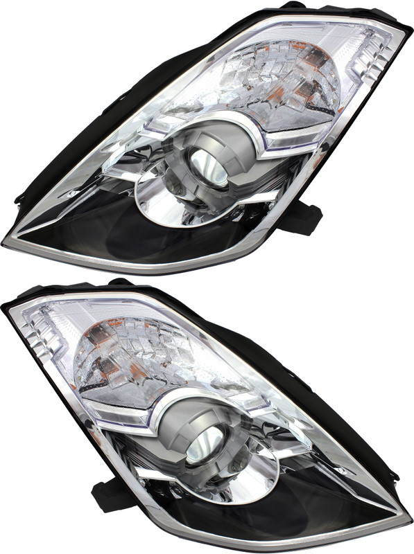 2006-2009 Nissan 350Z Headlights Driver Left and Passenger Right Side HID/Xenon