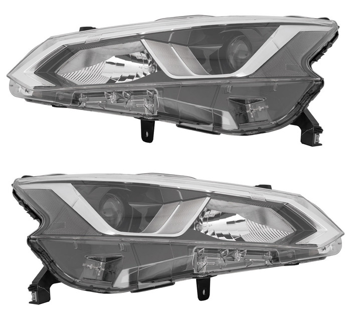 2019 Nissan Altima Headlights Driver Left and Passenger Right Side Halogen