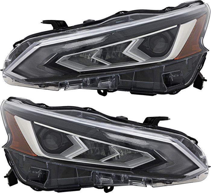 2019 Nissan Altima Headlights Driver Left and Passenger Right Side LED