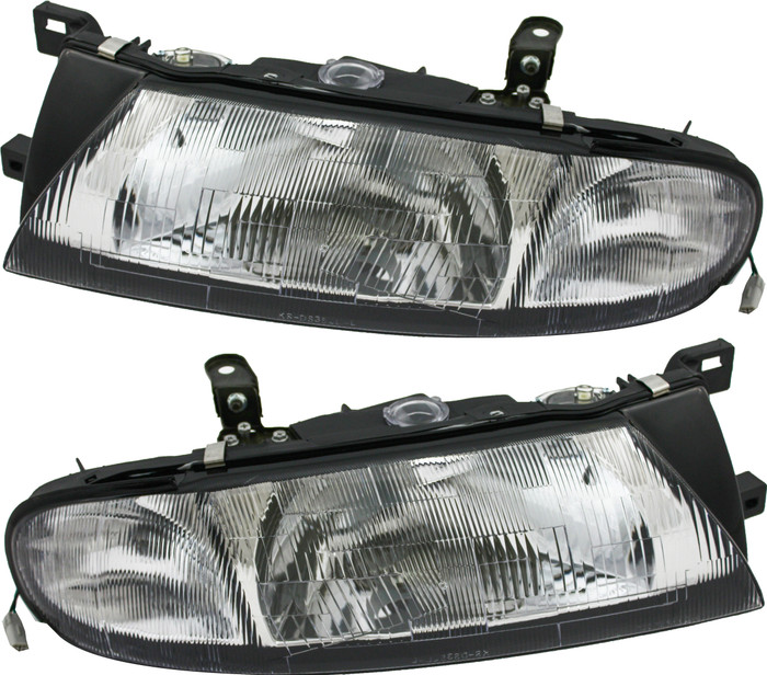 1993-1997 Nissan Altima Headlights Driver Left and Passenger Right Side Halogen
