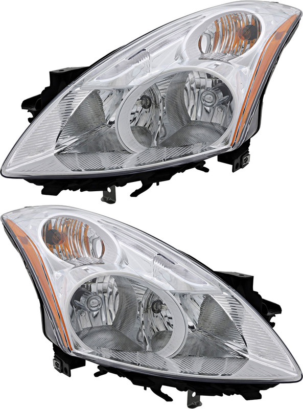 2010-2012 Nissan Altima Sedan SR Headlights Driver Left and Passenger Right Side HID/Xenon