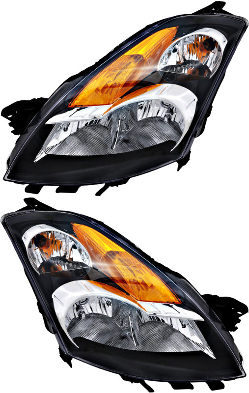 2007-2009 Nissan Altima Headlights Driver Left and Passenger Right Side Halogen