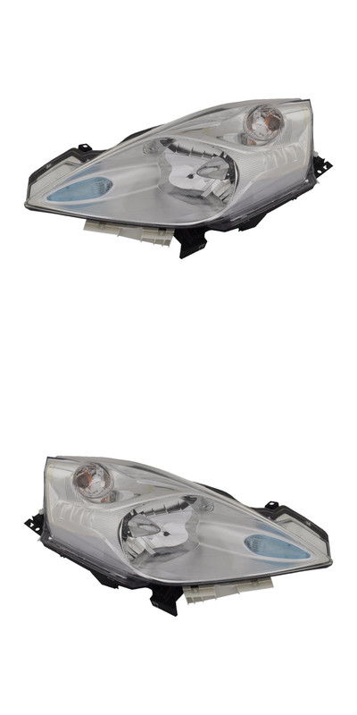 2015-2017 Nissan Leaf Headlights Driver Left and Passenger Right Side Halogen