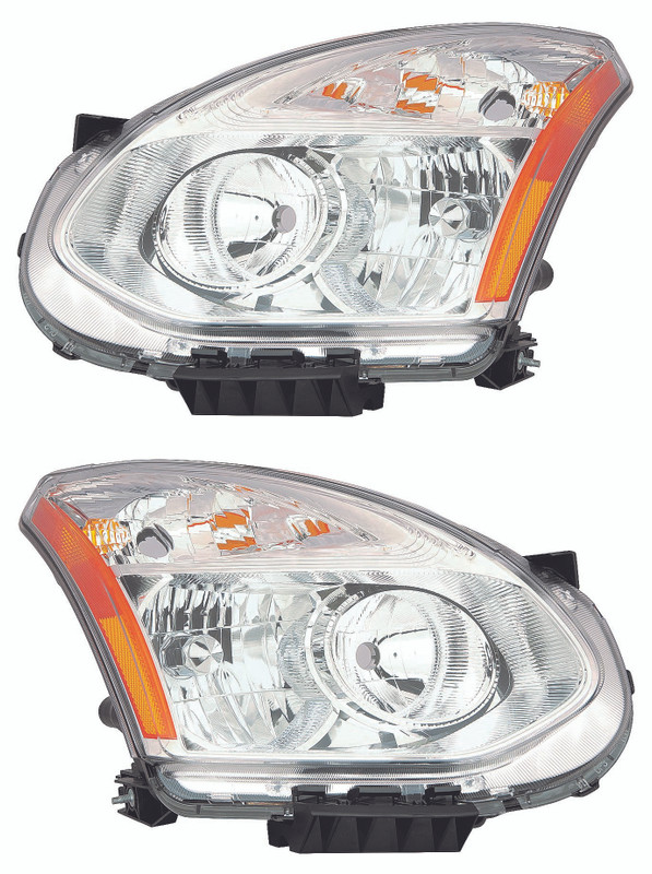 2013 Nissan Rogue Headlights Driver Left and Passenger Right Side HID/Xenon