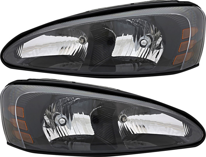 2004-2008 Pontiac Grand Prix Headlights Driver Left and Passenger Right Side Halogen