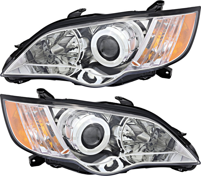 2008-2009 Subaru Legacy Headlights Driver Left and Passenger Right Side Halogen