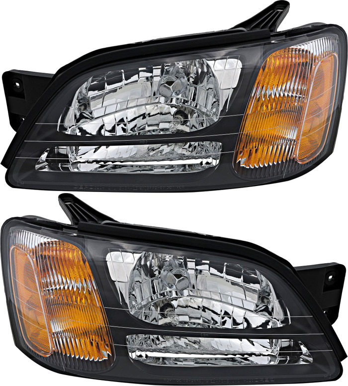 2000-2004 Subaru Legacy Headlights Driver Left and Passenger Right Side Halogen