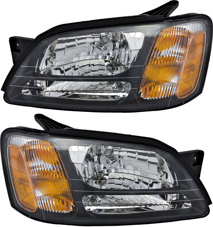 2000-2004 Subaru Outback Headlights Driver Left and Passenger Right Side Halogen