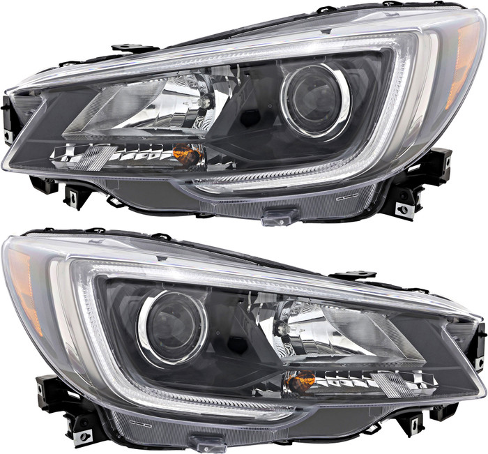 2018-2019 Subaru Outback Headlights Driver Left and Passenger Right Side Halogen