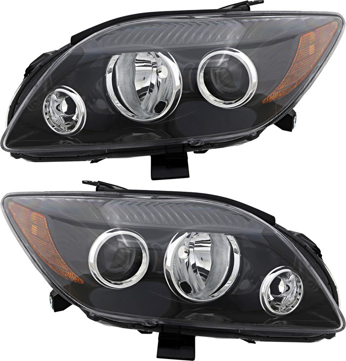 2008-2010 Scion tC Headlights Driver Left and Passenger Right Side Halogen
