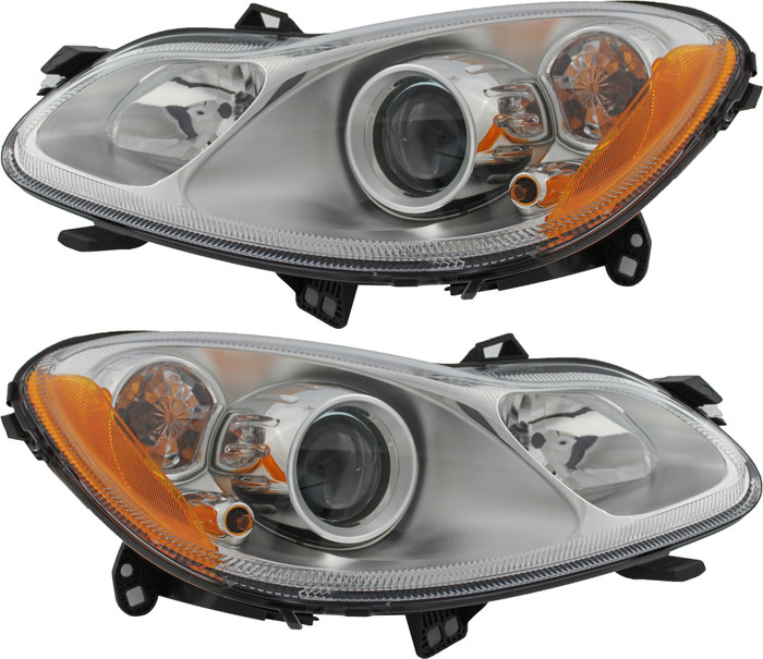 2010-2012 Smart Fortwo Headlights Driver Left and Passenger Right Side Halogen