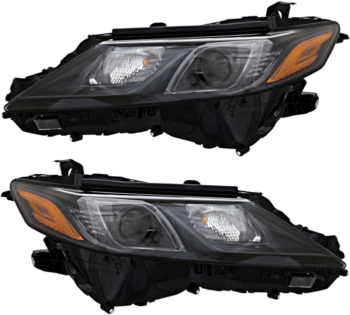 2018-2021 Toyota Camry Headlights Driver Left and Passenger Right Side Halogen NA Built