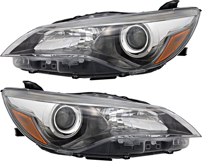 2015-2017 Toyota Camry SE/XSE Headlights Driver Left and Passenger Right Side Halogen