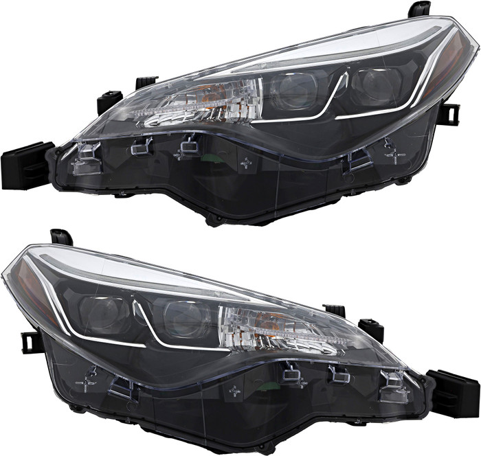 2017-2019 Toyota Corolla SE/XLE/XSE Headlights Driver Left and Passenger Right Side LED