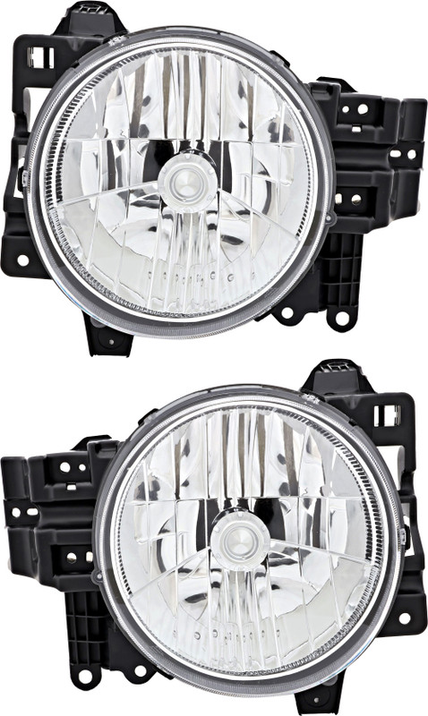 2007-2014 Toyota FJ Cruiser Headlights Driver Left and Passenger Right Side Halogen