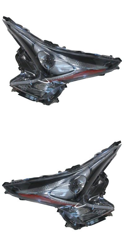 2016-2018 Toyota Prius Headlights Driver Left and Passenger Right Side HID/Xenon With Fog Light