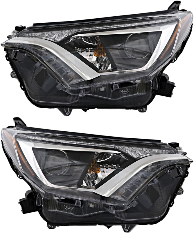 2016-2018 Toyota RAV4 Headlights Driver Left and Passenger Right Side Halogen USA Built