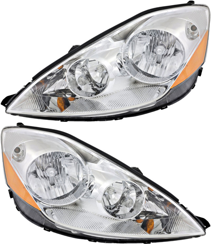 2006-2010 Toyota Sienna Headlights Driver Left and Passenger Right Side Halogen