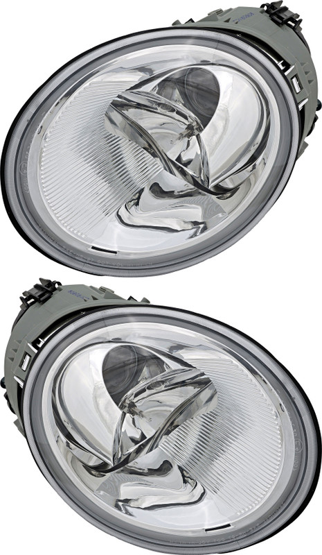 2002-2004 Volkswagen Beetle Turbo S Headlights Driver Left and Passenger Right Side Halogen