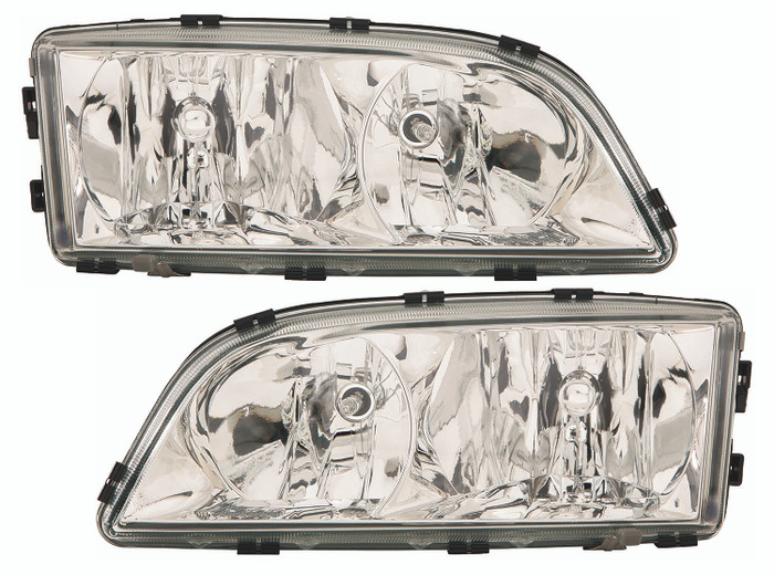 2003-2004 Volvo C70 Headlights Driver Left and Passenger Right Side Halogen