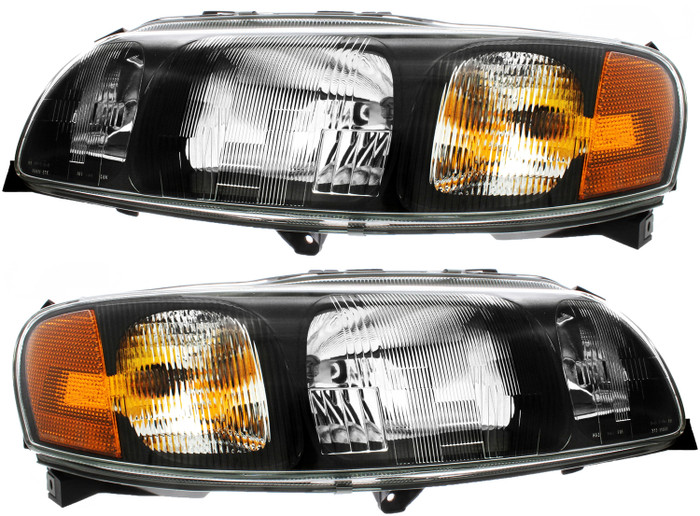 2001-2004 Volvo S60 Headlights Driver Left and Passenger Right Side Halogen