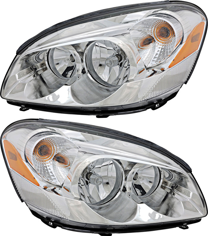 2006-2009 Buick Lucerne Headlights Driver Left and Passenger Right Side Halogen