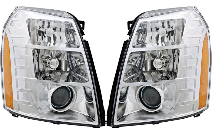 2009-2014 Cadillac Escalade Headlights Driver Left and Passenger Right Side HID/Xenon