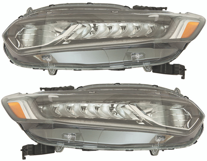 2018-2021 Honda Accord Sedan EX/EX-L/LX/Sport Headlights Driver Left and Passenger Right Side Halogen