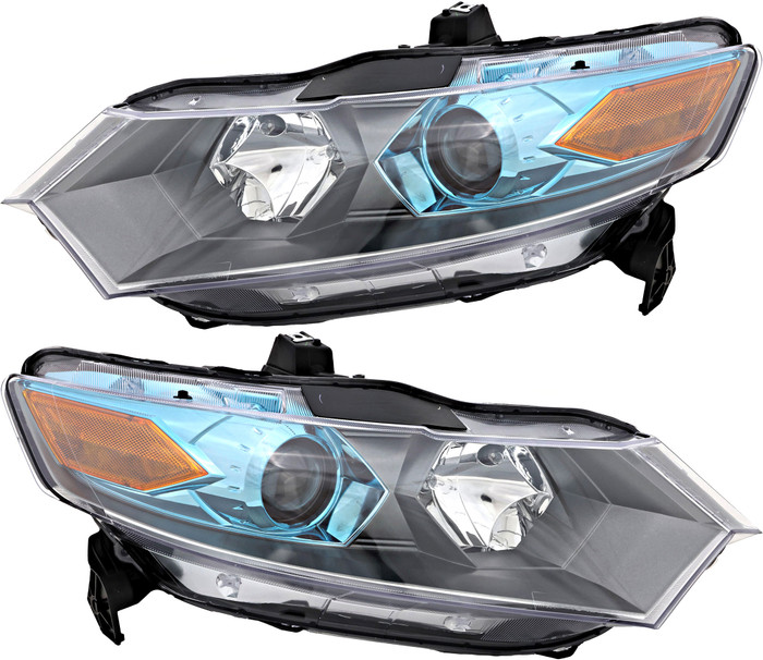 2010-2011 Honda Insight Headlights Driver Left and Passenger Right Side Halogen