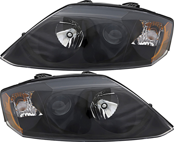 2005 Hyundai Tiburon Headlights Driver Left and Passenger Right Side Halogen