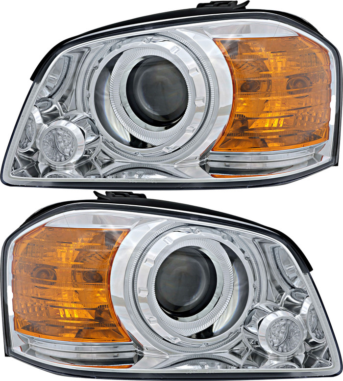2003-2004 Kia Optima Headlights Driver Left and Passenger Right Side Halogen