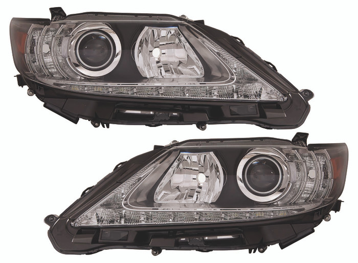 2013-2015 Lexus ES350 Headlights Driver Left and Passenger Right Side Halogen