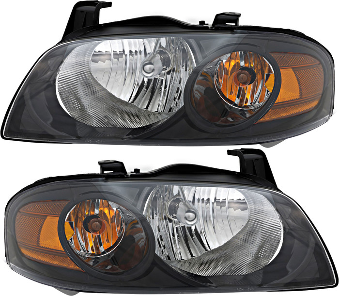 2004-2006 Nissan Sentra SE-R/Spec V Headlights Driver Left and Passenger Right Side Halogen