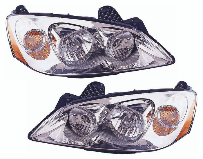 2008-2010 Pontiac G6 Headlights Driver Left and Passenger Right Side Halogen