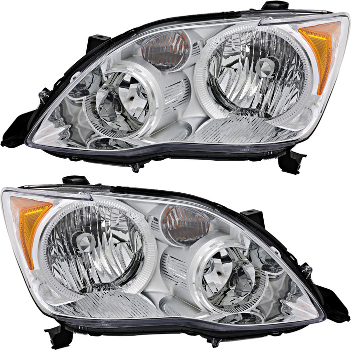 2008-2010 Toyota Avalon Headlights Driver Left and Passenger Right Side Halogen