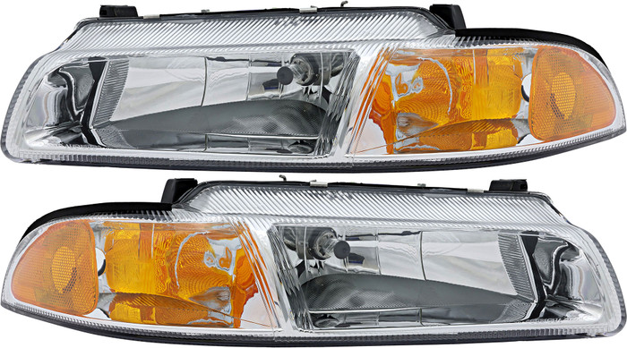 1997-2000 Dodge Stratus Headlights Driver Left and Passenger Right Side Halogen