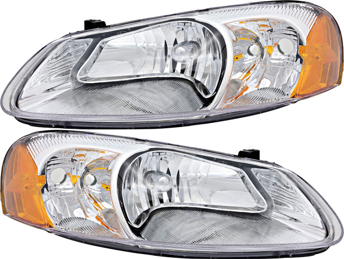 2001-2003 Chrysler Sebring Sedan/Convertible Headlights Driver Left and Passenger Right Side Halogen
