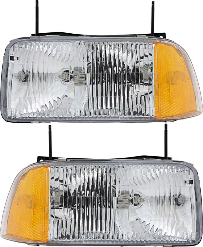 1995-1997 GMC Jimmy Headlights Driver Left and Passenger Right Side Halogen