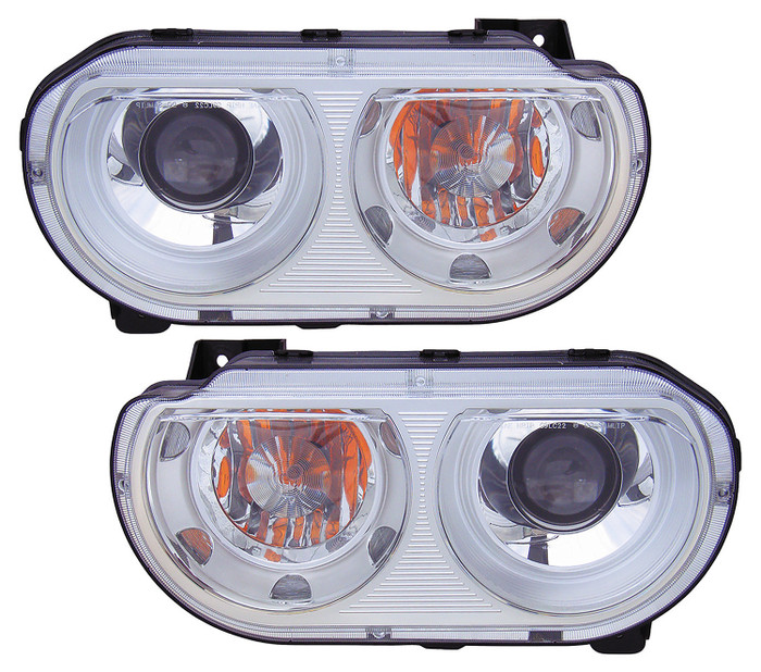 2008-2014 Dodge Challenger Headlights Driver Left and Passenger Right Side HID/Xenon