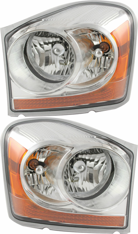 2006 Dodge Durango Headlights Driver Left and Passenger Right Side Halogen