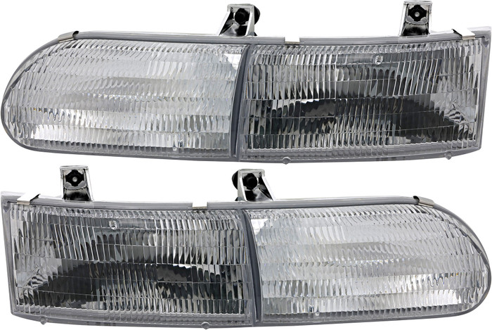 1992-1995 Ford Taurus Headlights Driver Left and Passenger Right Side Halogen