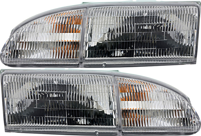 1994-1995 Ford Thunderbird Headlights Driver Left and Passenger Right Side Halogen